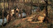 John William Waterhouse A Naiad (mk41) oil painting artist